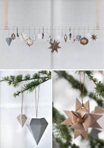 Weihnachtsbaumschmuck aus Ppaier Diamanten aus Papier Weihnachtsstern