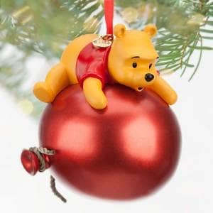 Weihnachtsbaumkugel Winnie Pooh roter Ballon